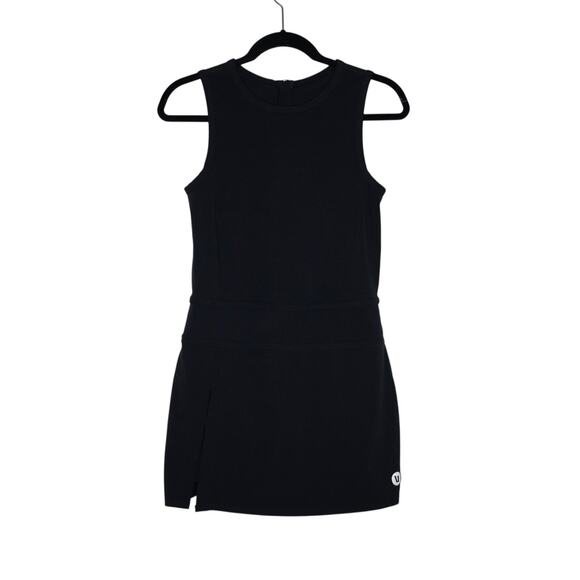Vuori Top Spin Dress Black Stretchy Athleisure Tennis Pickleball SZ M - Picture 2 of 6